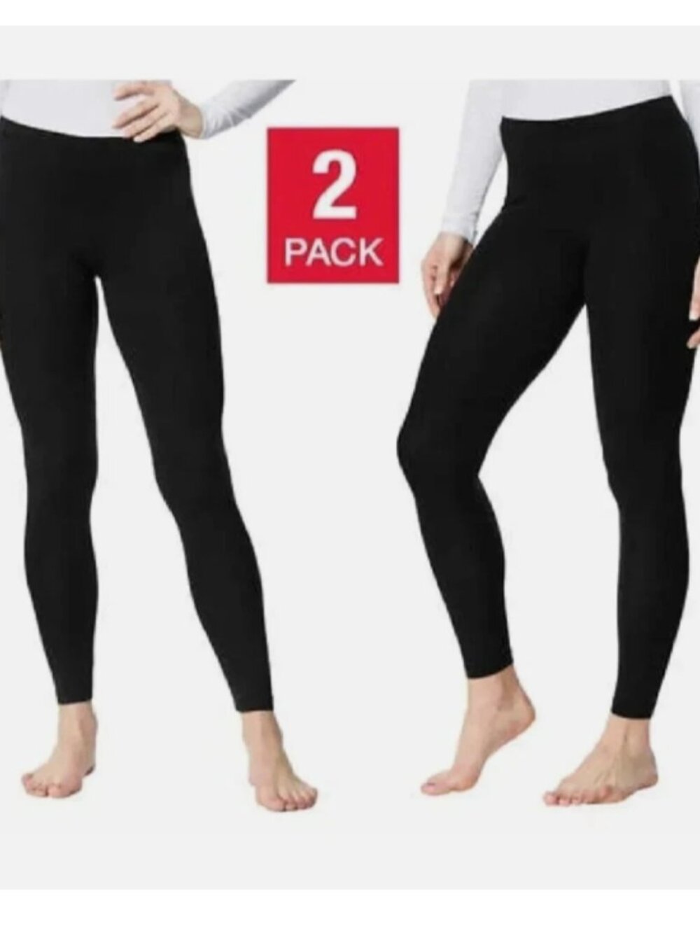 32 Degrees Ladies' Base Layer Heat Pants, 2-Pack - Picture 5 of 5